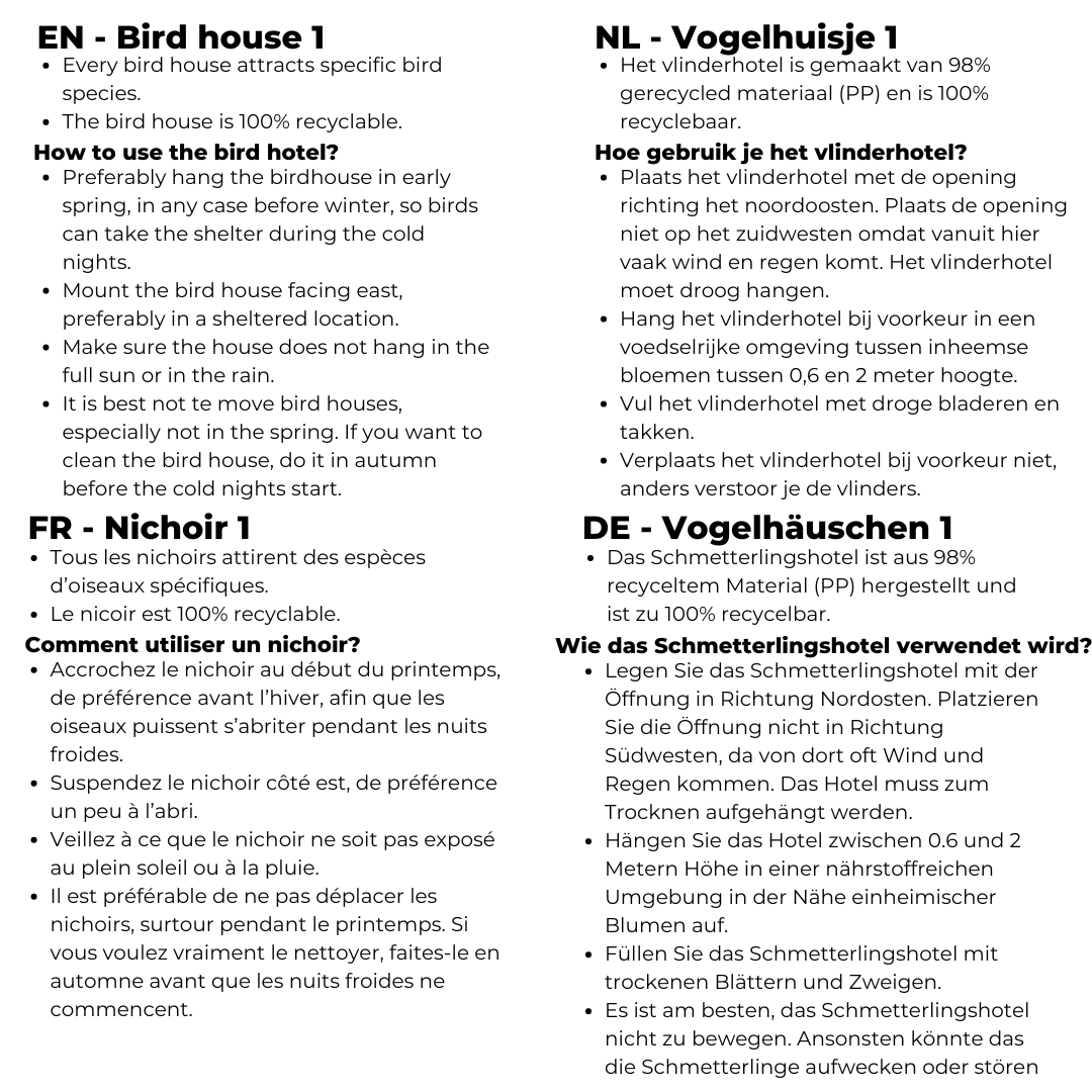 Vogelhäuschen Hive Anthrazit