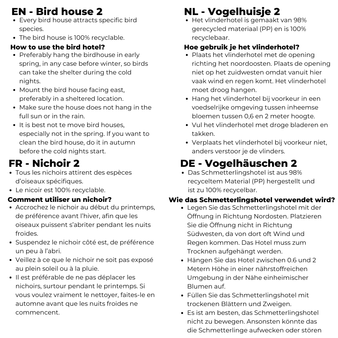 Vogelhäuschen Hive Braun