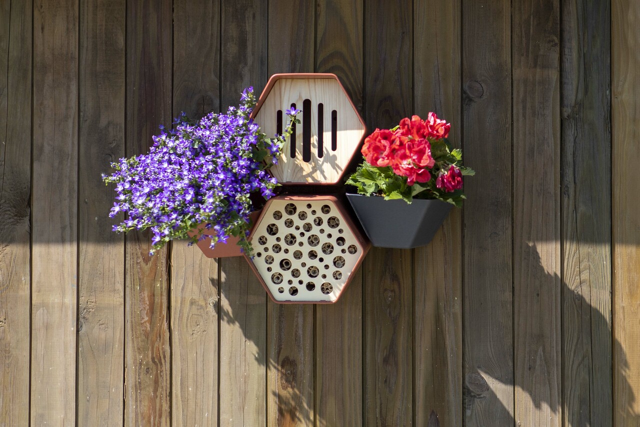 Pflanzgefäß Hive Anthrazit