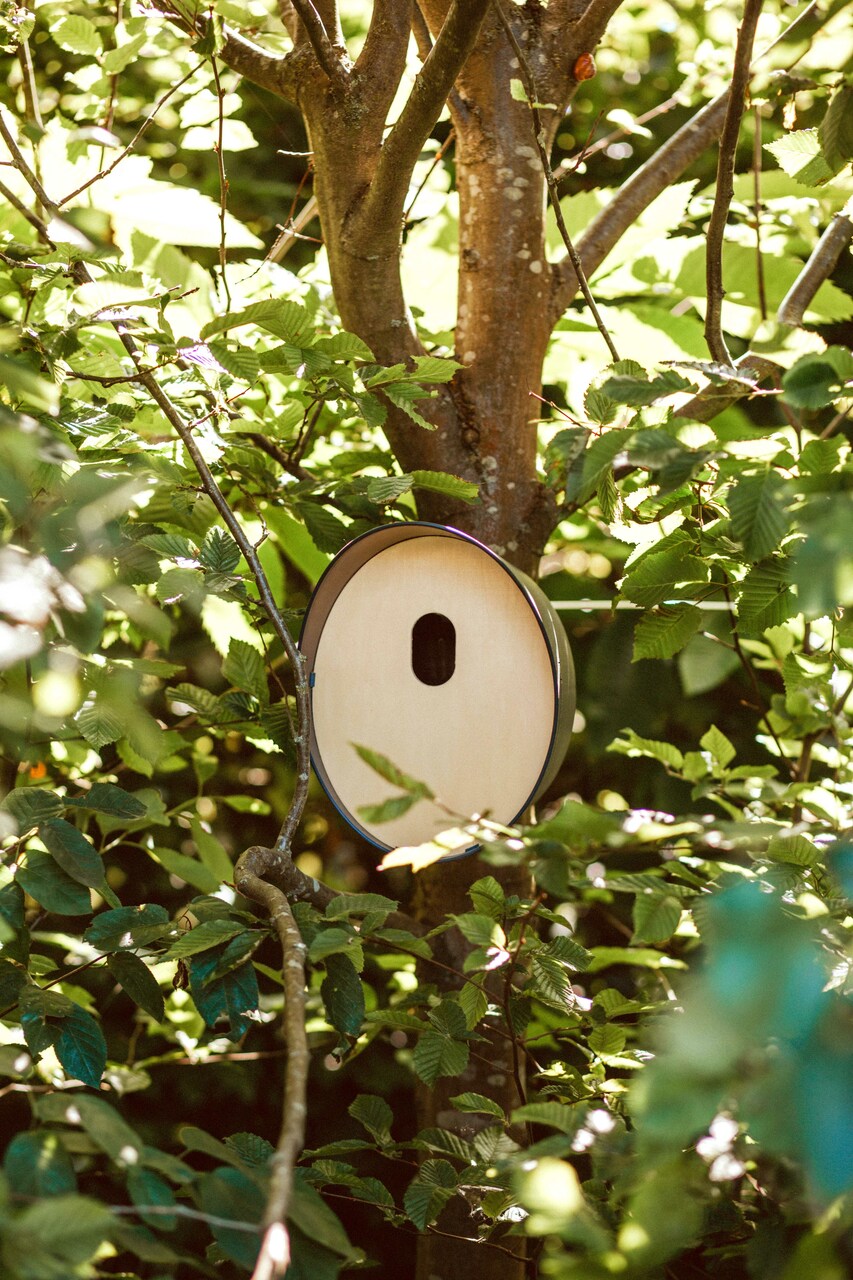 Vogelhäuschen Oval Anthrazit