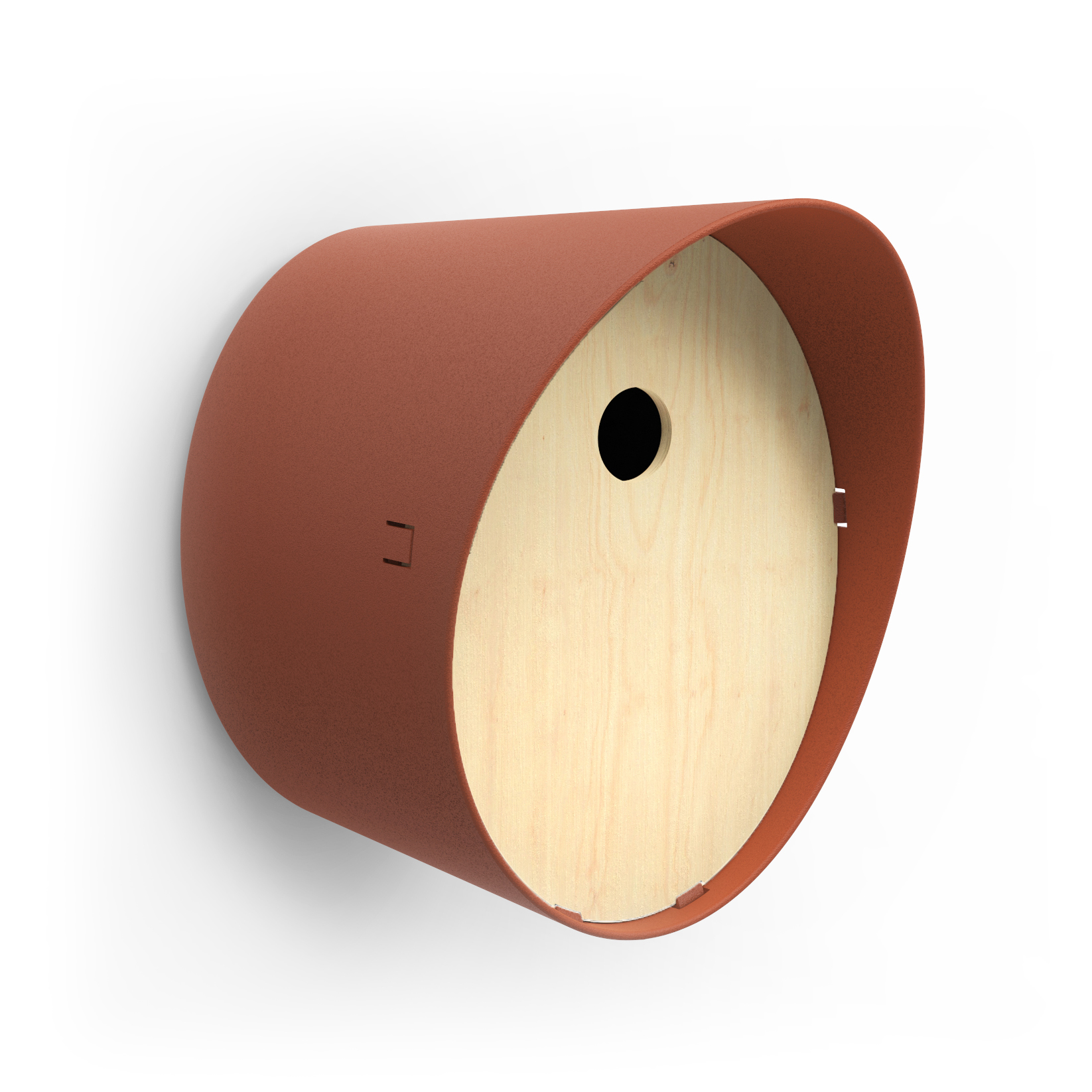 Vogelhäuschen Oval Braun