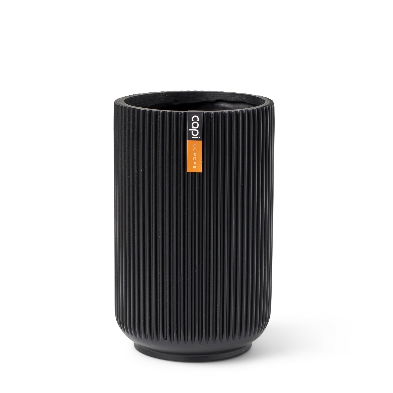 Gefäß Hoch Groove Schwarz Gefäß Hoch Groove Schwarz