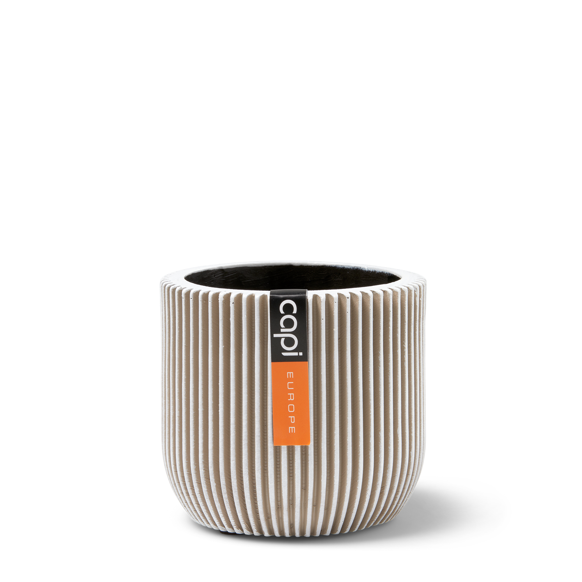 Topf Kugel Groove Elfenbein