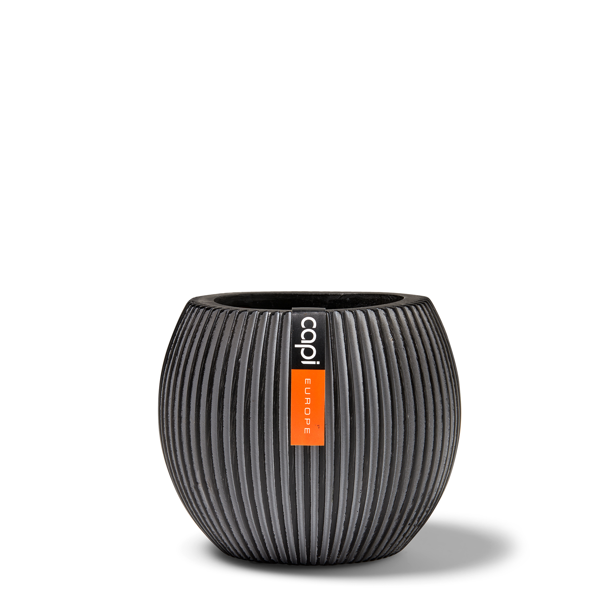 Gefäß Kugel Groove Anthrazit Gefäß Kugel Groove Anthrazit