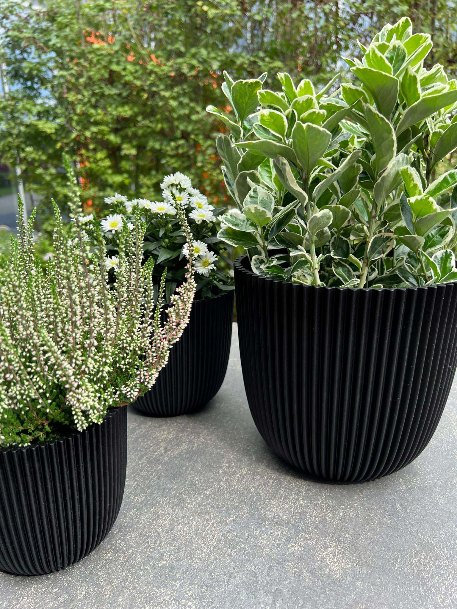 Topf Kugel Groove Textile Schwarz Topf Kugel Groove Textile Schwarz