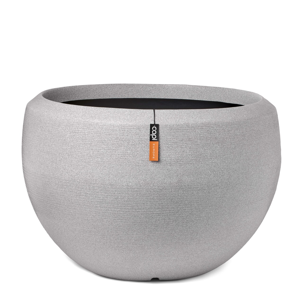 Gefäß Kugel Arc Granite Hellgrau