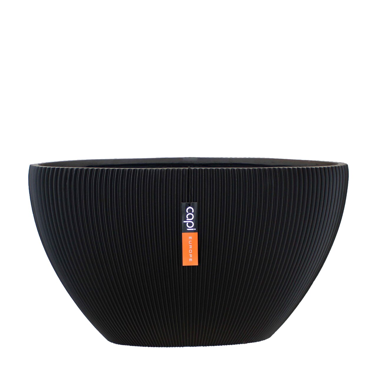 Topf Oval Groove Schwarz Topf Oval Groove Schwarz