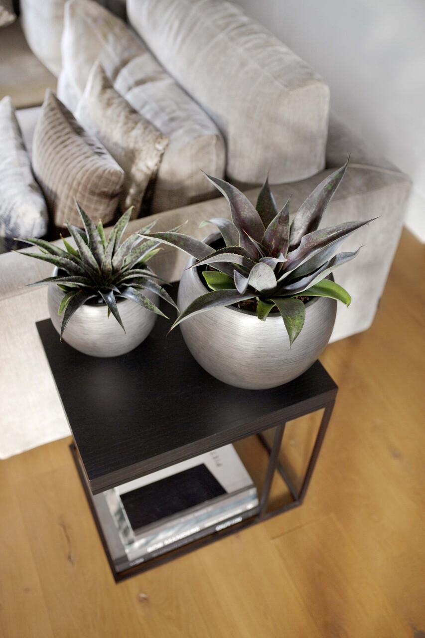 Gefäß Kugel Retro silber Gefäß Kugel Retro silber