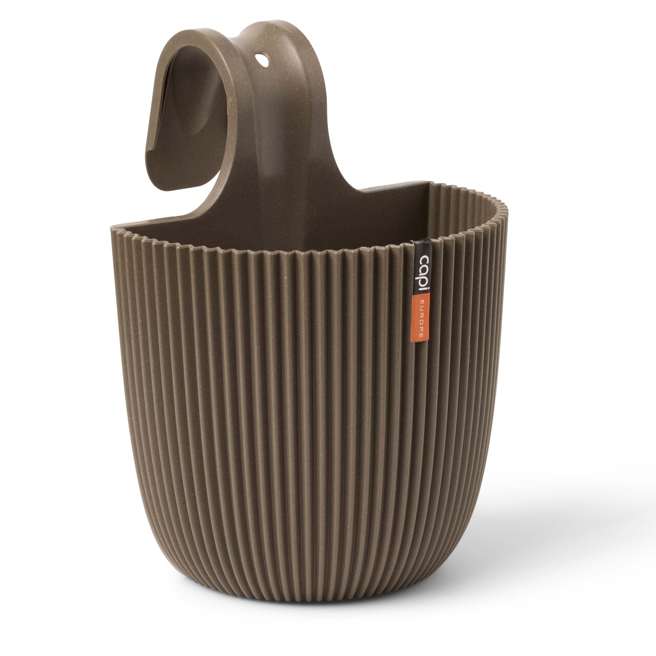 Balkongeländer-Kasten Groove warmes Taupe