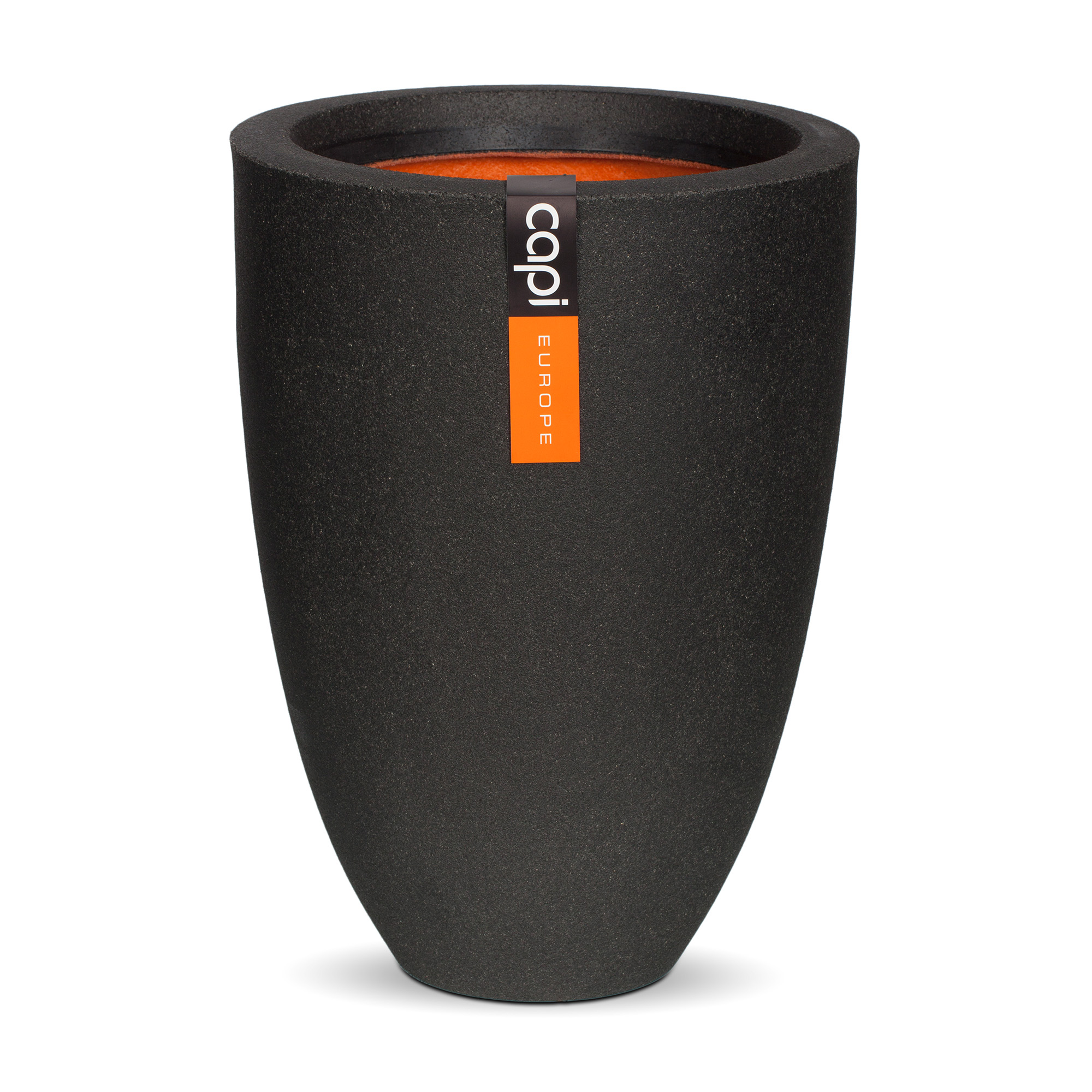 Vase Elegant Low Smooth Black