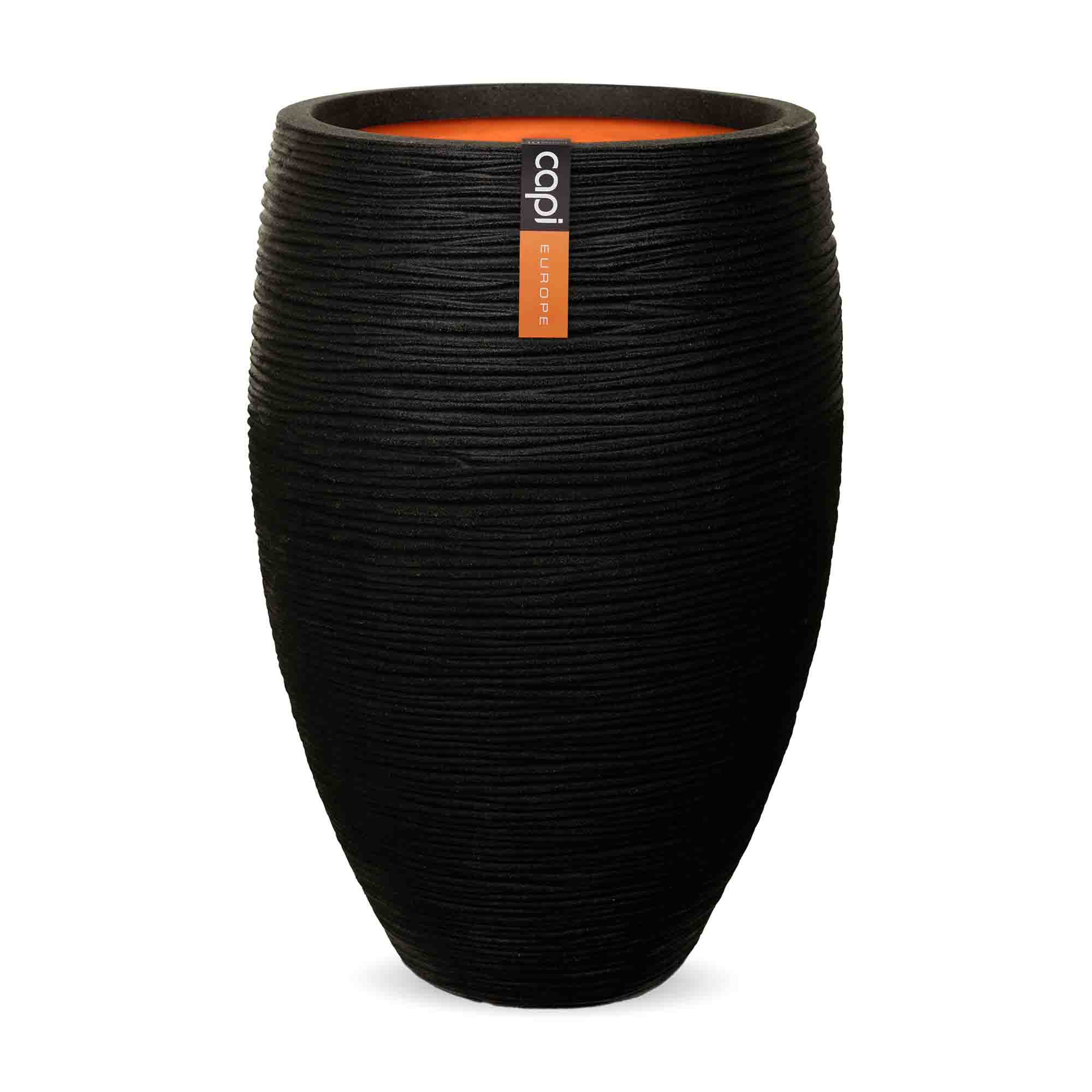 Vase Elegant Deluxe Rib Black