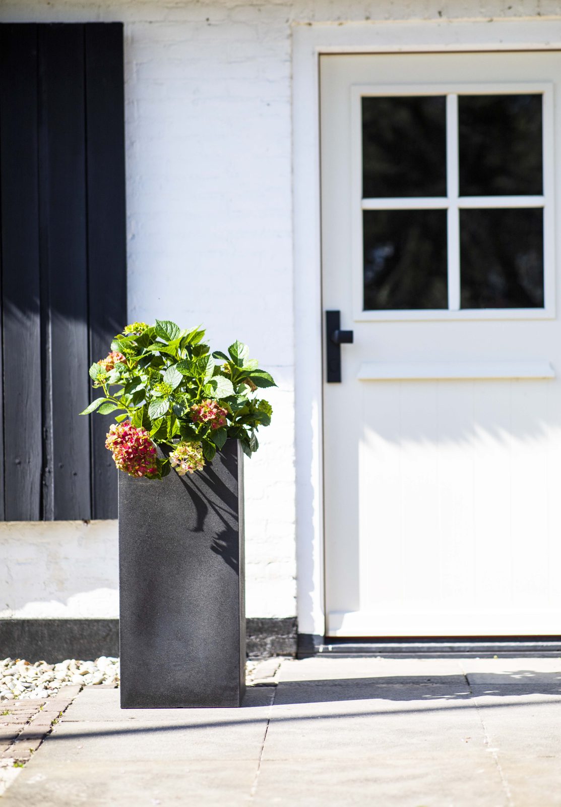 Planter Rectangle Smooth Black