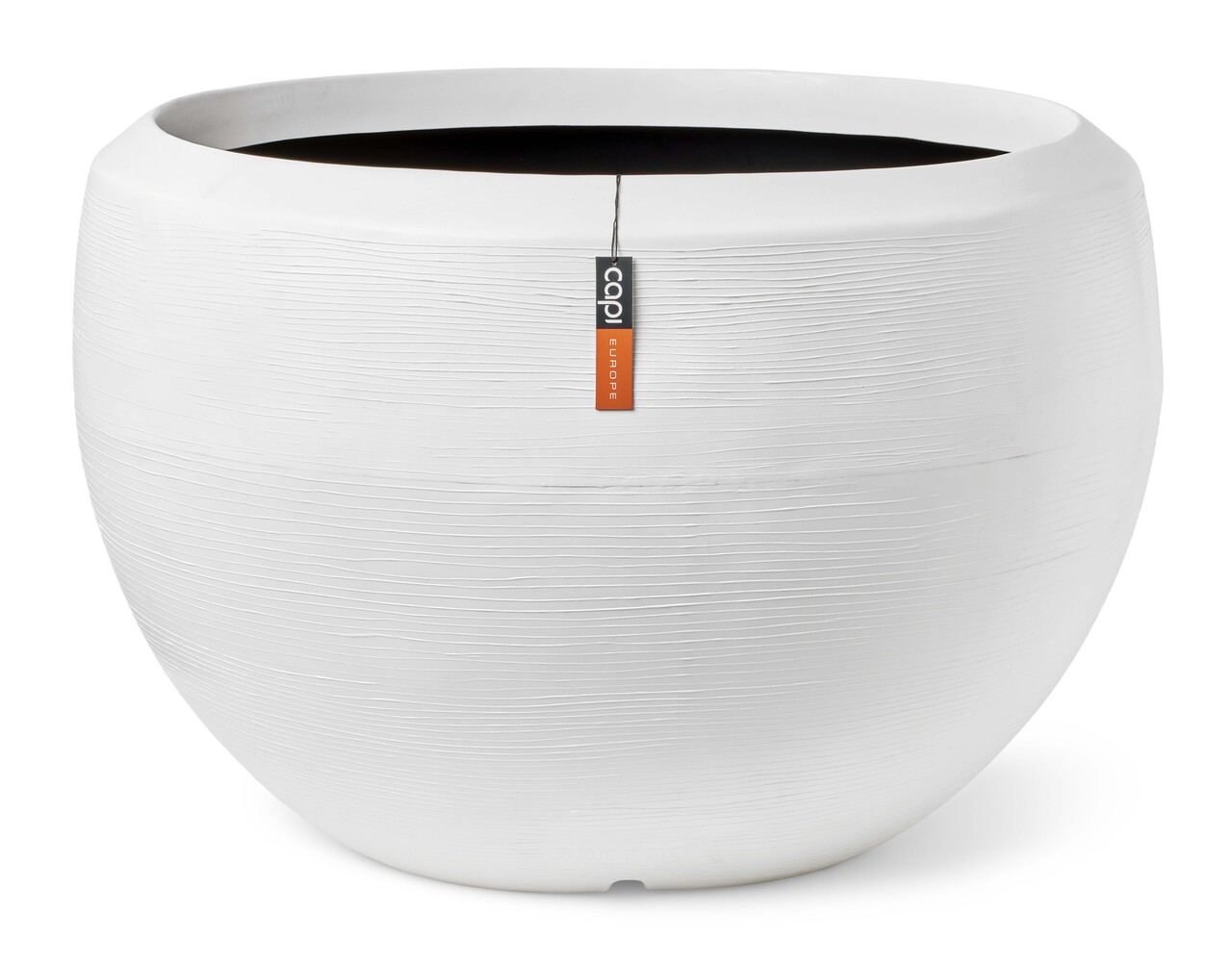 Vase ball Arc Granite White