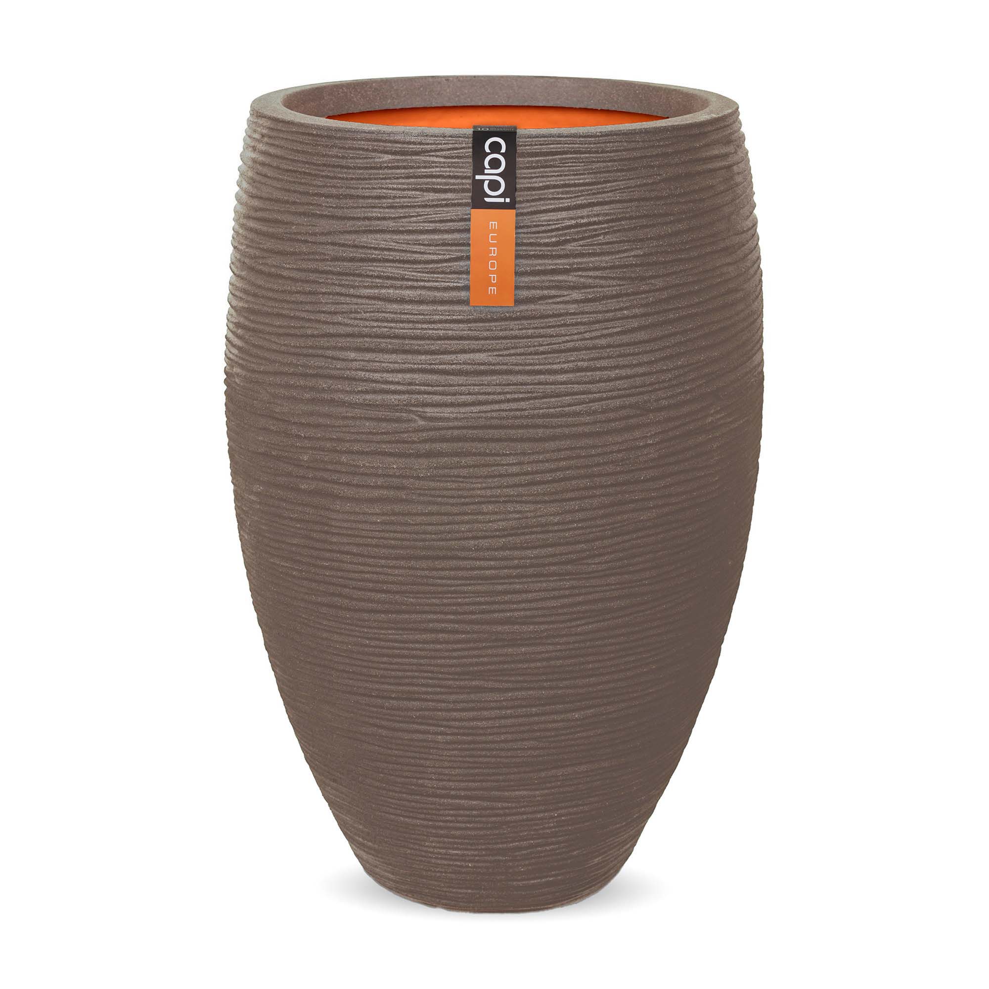 Vase Elegant Deluxe Rib Warm taupe