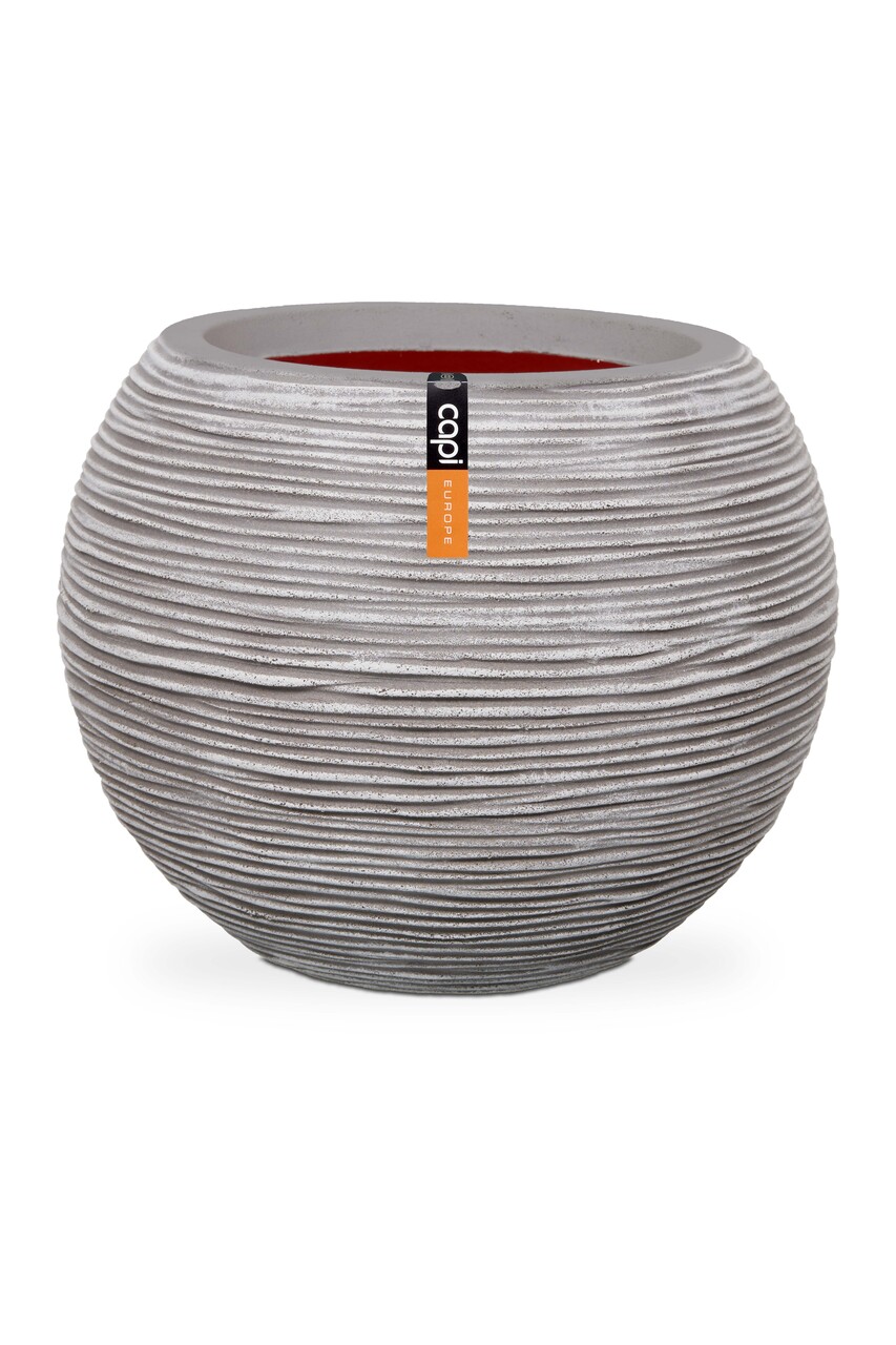 Vase ball Rib Ivory Vase ball Rib Ivory