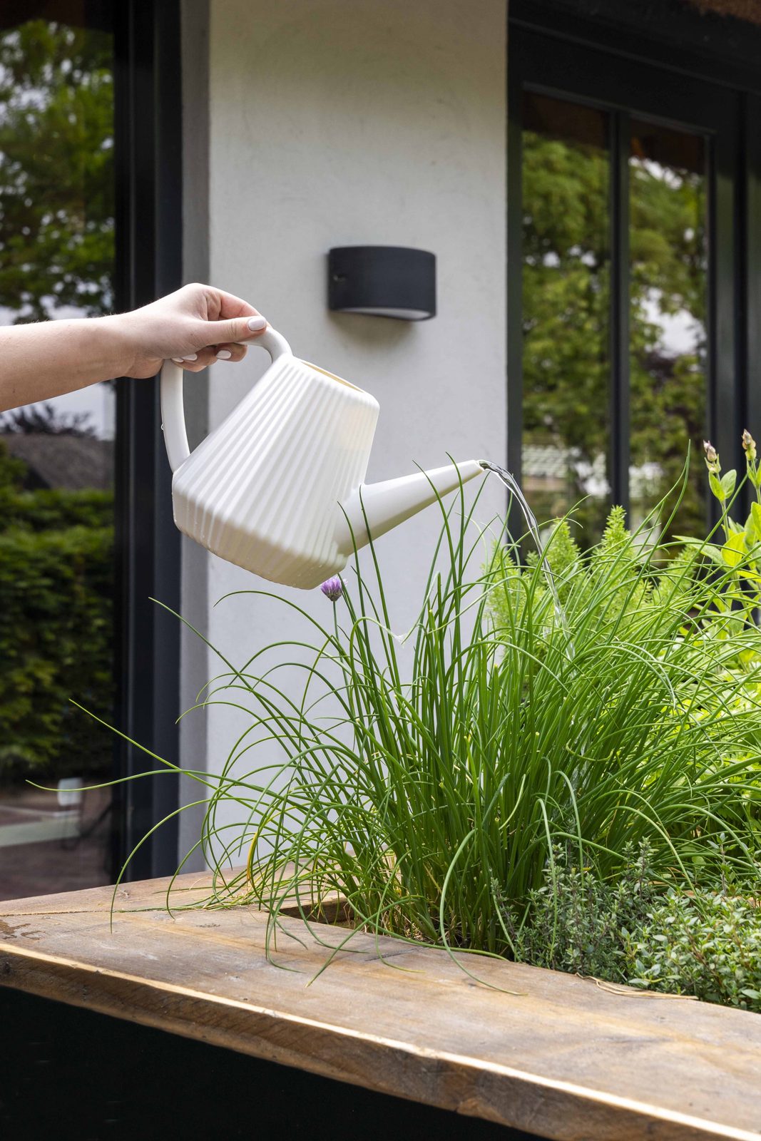 Watering can Doppio Smooth Light grey