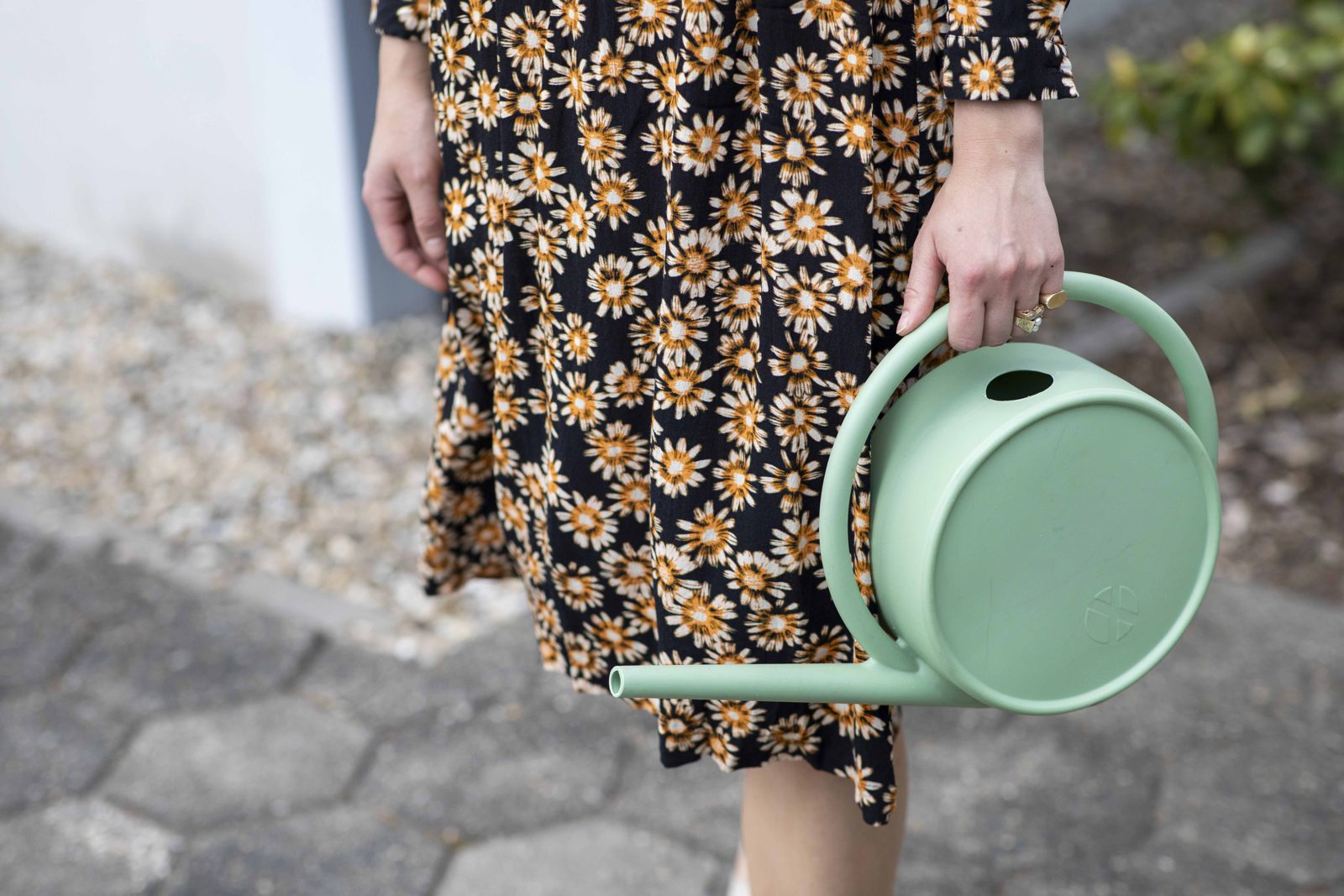 Watering can Matcha Old green