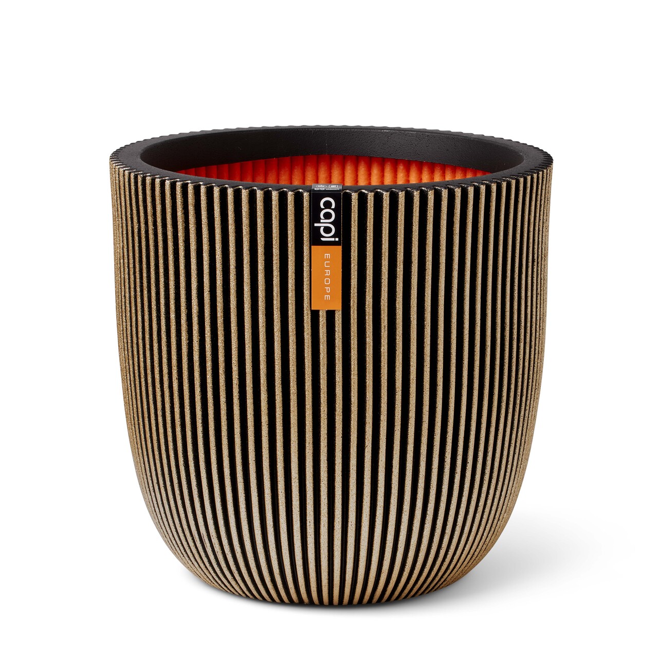 Planter ball Groove NL Black gold