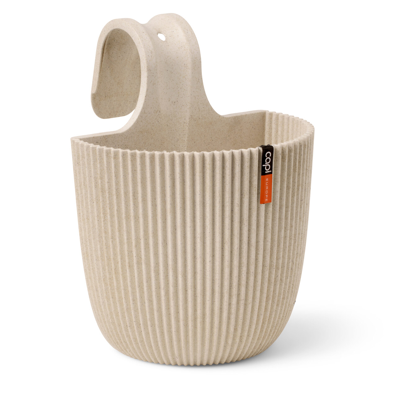 Planter Balcony Groove Sawdust white
