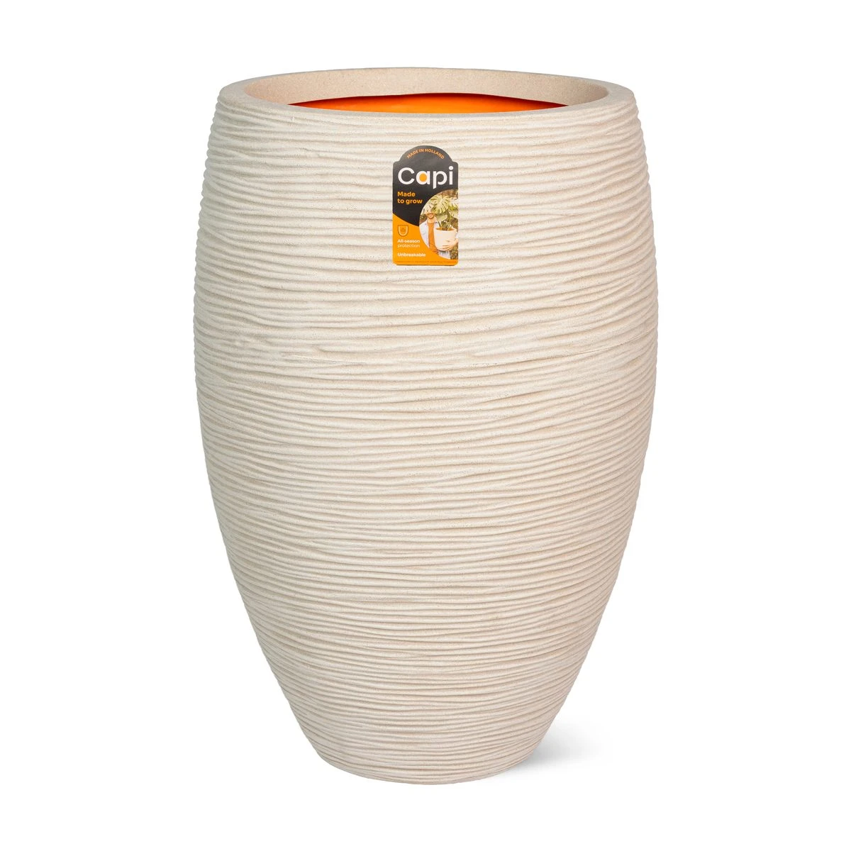 Vase Elegant Deluxe Rib Pebble